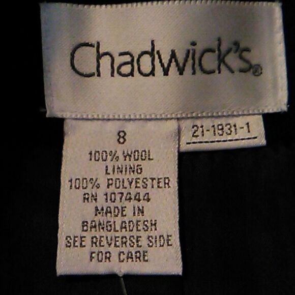 NEW Chadwick's Navy Blue Wool Blazer - Picture 8 of 10